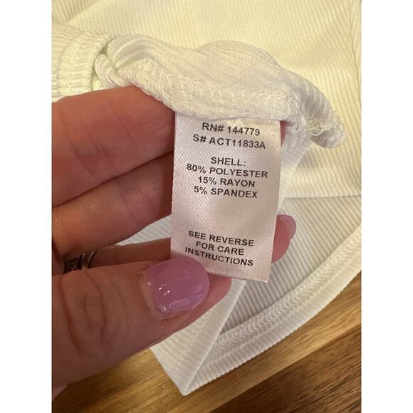 VICI Sleeveless Tank Top w Rhinestones White Womens Small Bling concert summer - Picture 4 of 4